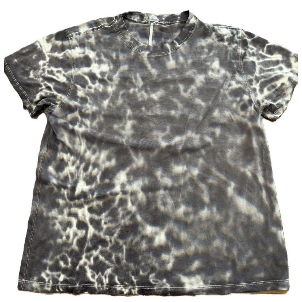 Lululemon All Yours Tee Tie Dye Gray White Short Sleeve Crewneck Top Womens